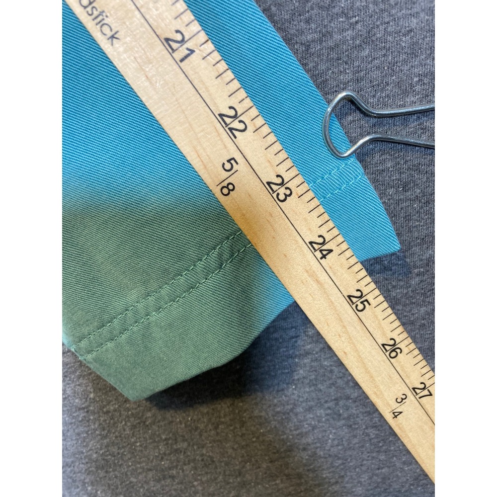 Coldwater Creek Womens Aqua Blue 100% Tencel Button Front Jacket Size M H22010 - Picture 9 of 11